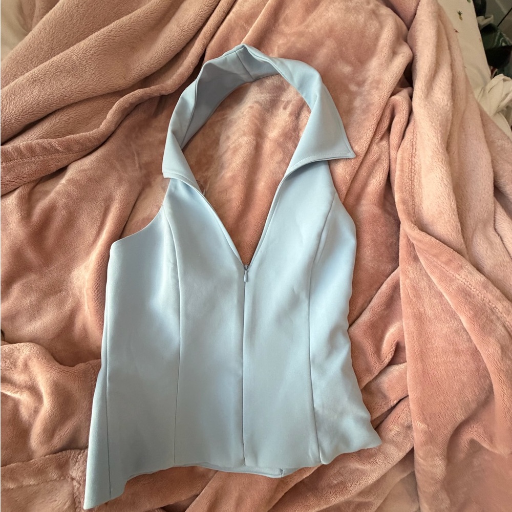 Zara Blue halter Top